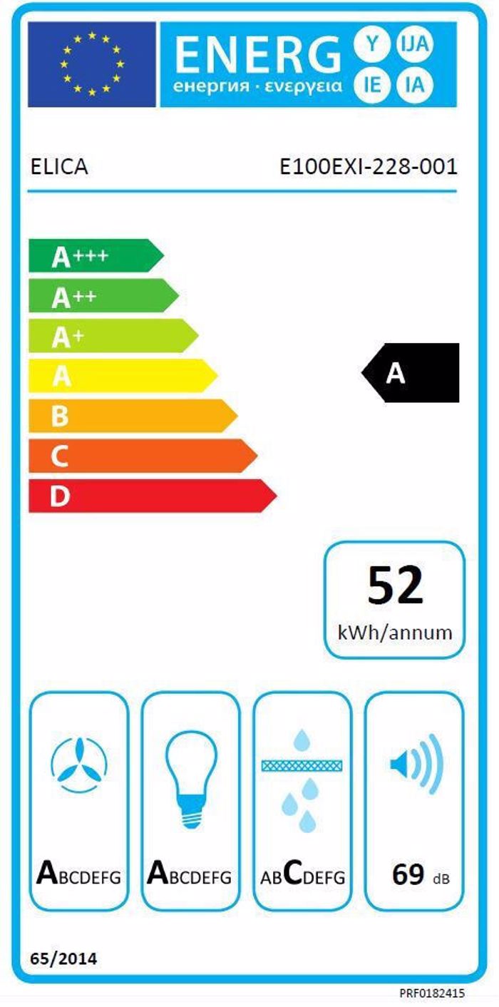 Aporrofitiras Nisida Elica Adele IS BL MAT/A/90X60 GFB Mavro 90 cm A